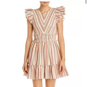 Saylor Tulsi striped mini dress. Size xsmall. Worn once.
